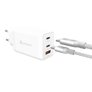 Zestaw ładowarka z przewodem Adam Elements OMNIA F6 z, 65W, biała