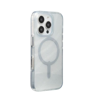 Etui ochronne ZAGG Milan Snap iPhone 16 Pro, brokatowe srebro