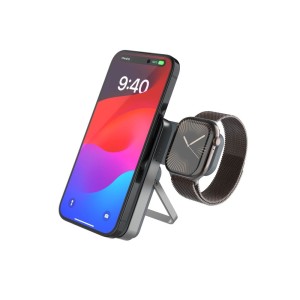 FIXED MagZen 5 Stand, Powerbank 3w1 5000 mAh, szary