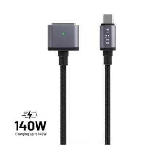 FIXED przewód do MacBooka USB-C/MagSafe 3, 2m, czarny