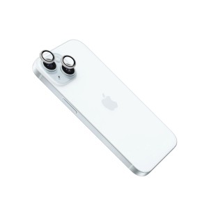 Szkło ochronne aparatu iPhone 15/15 Plus, srebrny